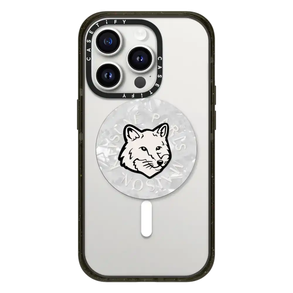 Maison Kitsuné Dove White Fox Head Gripstand