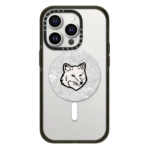 Maison Kitsuné Dove White Fox Head Gripstand