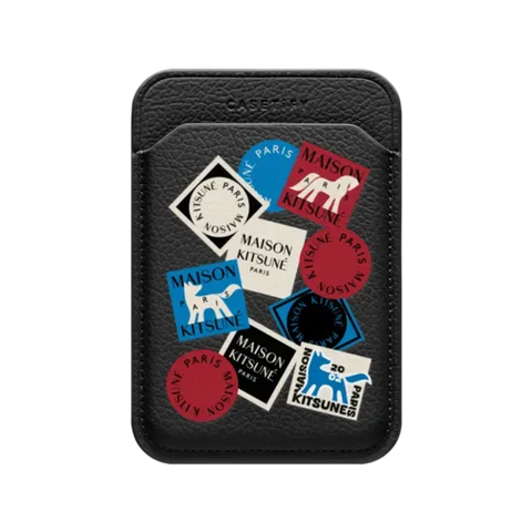 Maison Kitsuné Art Gallery Fox Sticker Snappy Wallet