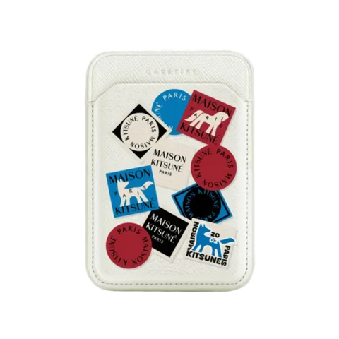 Maison Kitsuné Art Gallery Fox Sticker Snappy Wallet