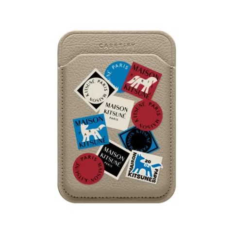 Maison Kitsuné Art Gallery Fox Sticker Snappy Wallet
