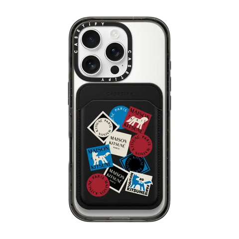 Maison Kitsuné Art Gallery Fox Sticker Snappy Wallet