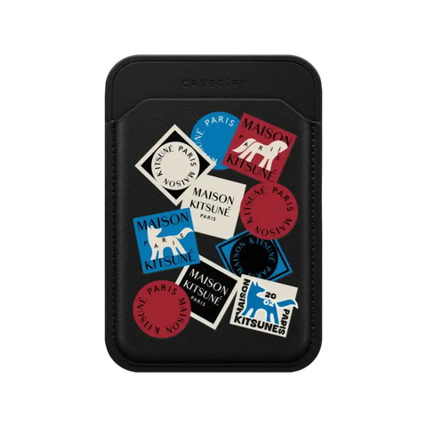 Maison Kitsuné Art Gallery Fox Sticker Snappy Wallet