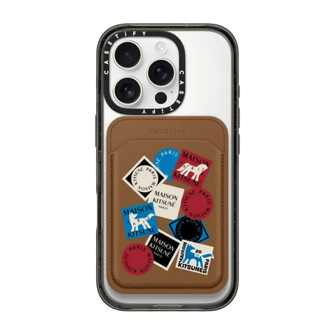 Maison Kitsuné Art Gallery Fox Sticker Snappy Wallet