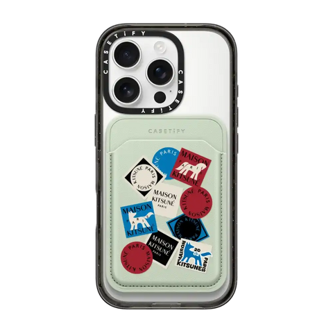 Maison Kitsuné Art Gallery Fox Sticker Snappy Wallet