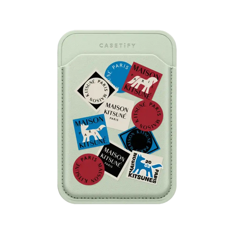 Maison Kitsuné Art Gallery Fox Sticker Snappy Wallet