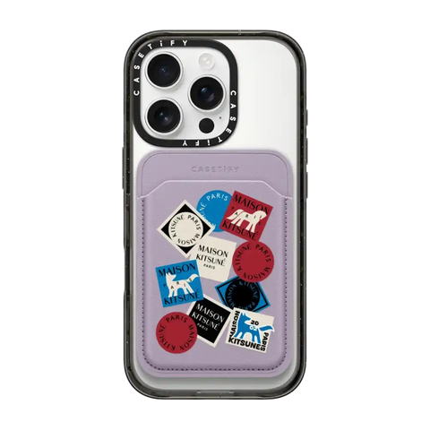 Maison Kitsuné Art Gallery Fox Sticker Snappy Wallet