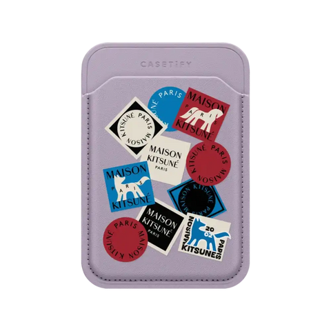Maison Kitsuné Art Gallery Fox Sticker Snappy Wallet
