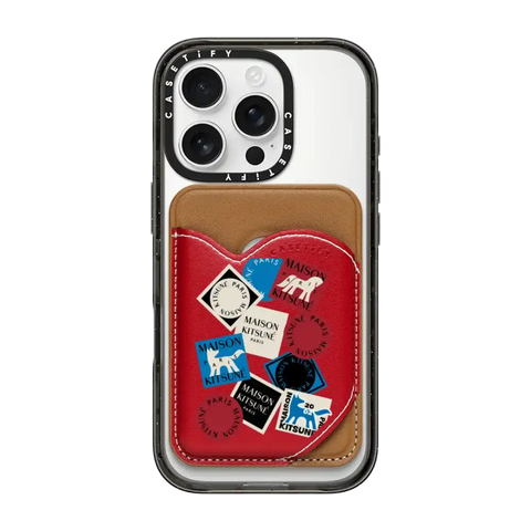 Maison Kitsuné Art Gallery Fox Sticker Snappy Wallet