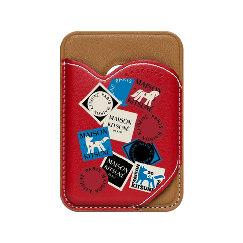 Maison Kitsuné Art Gallery Fox Sticker Snappy Wallet
