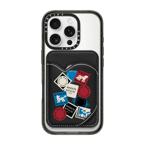 Maison Kitsuné Art Gallery Fox Sticker Snappy Wallet