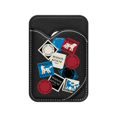 Maison Kitsuné Art Gallery Fox Sticker Snappy Wallet