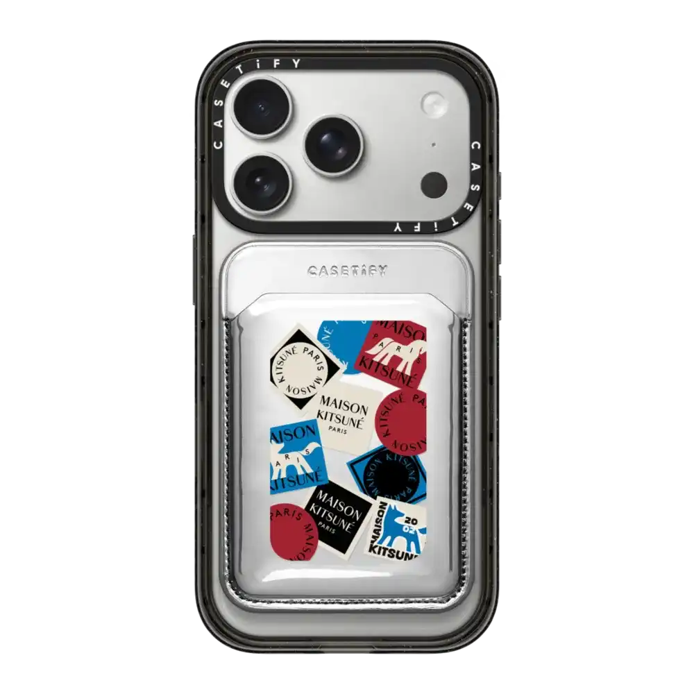 Maison Kitsuné Art Gallery Fox Sticker Snappy Wallet