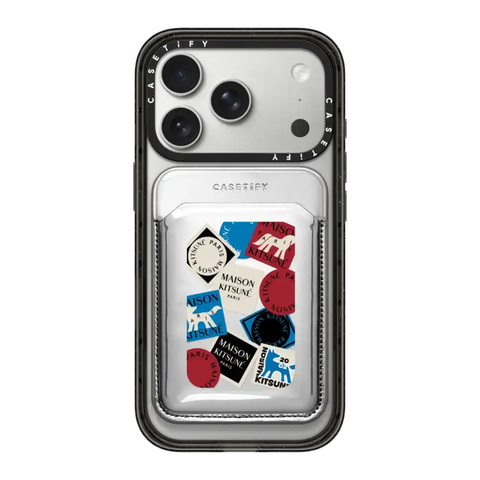 Maison Kitsuné Art Gallery Fox Sticker Snappy Wallet