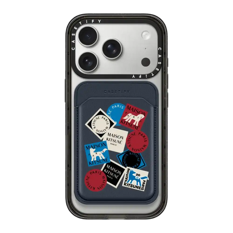 Maison Kitsuné Art Gallery Fox Sticker Snappy Wallet