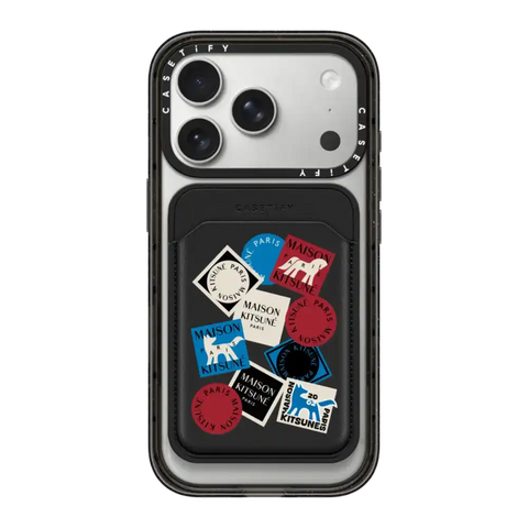 Maison Kitsuné Art Gallery Fox Sticker Snappy Wallet
