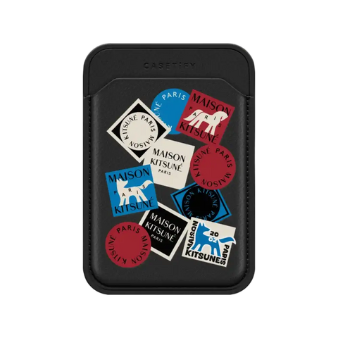 Maison Kitsuné Art Gallery Fox Sticker Snappy Wallet
