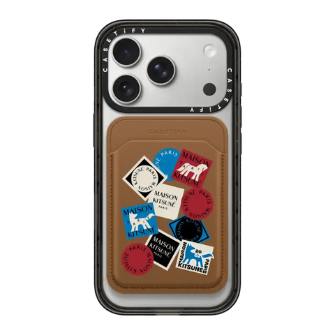 Maison Kitsuné Art Gallery Fox Sticker Snappy Wallet