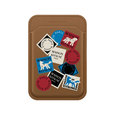 Maison Kitsuné Art Gallery Fox Sticker Snappy Wallet