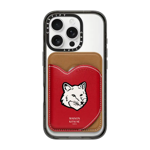 Maison Kitsuné Signature Fox Head Snappy Wallet