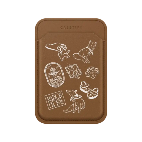 Maison Kitsuné Art Nouveau Stamps Snappy Wallet