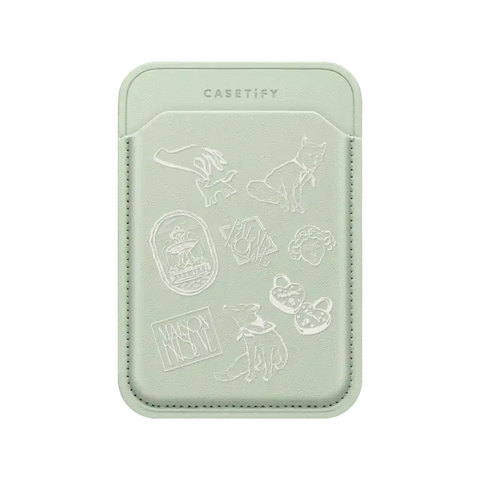 Maison Kitsuné Art Nouveau Stamps Snappy Wallet