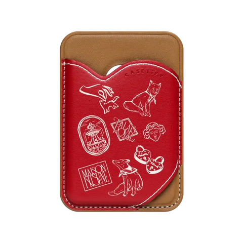 Maison Kitsuné Art Nouveau Stamps Snappy Wallet