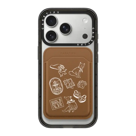 Maison Kitsuné Art Nouveau Stamps Snappy Wallet