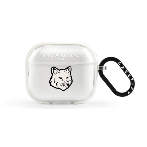 Maison Kitsuné Dove White Fox Head Earbuds Case