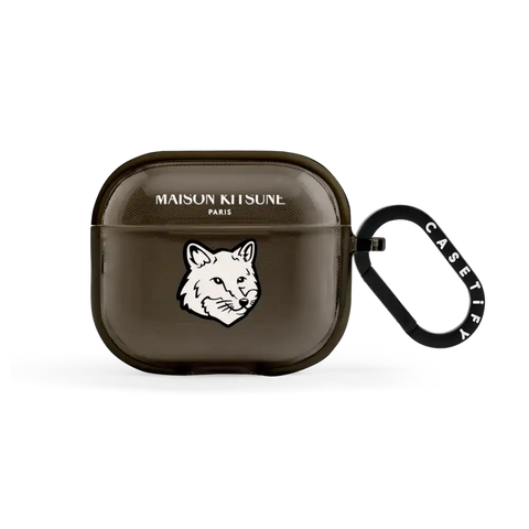 Maison Kitsuné Dove White Fox Head Earbuds Case