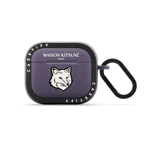 Maison Kitsuné Dove White Fox Head Earbuds Case