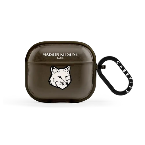 Maison Kitsuné Dove White Fox Head Earbuds Case