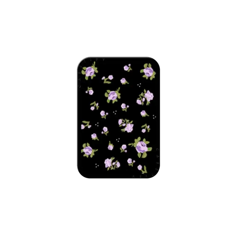 Floral Gingham - Purple