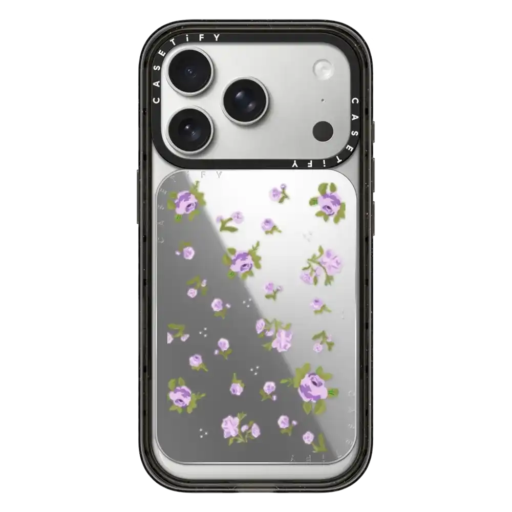 Floral Gingham - Purple