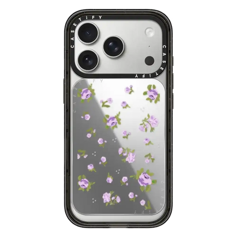 Floral Gingham - Purple