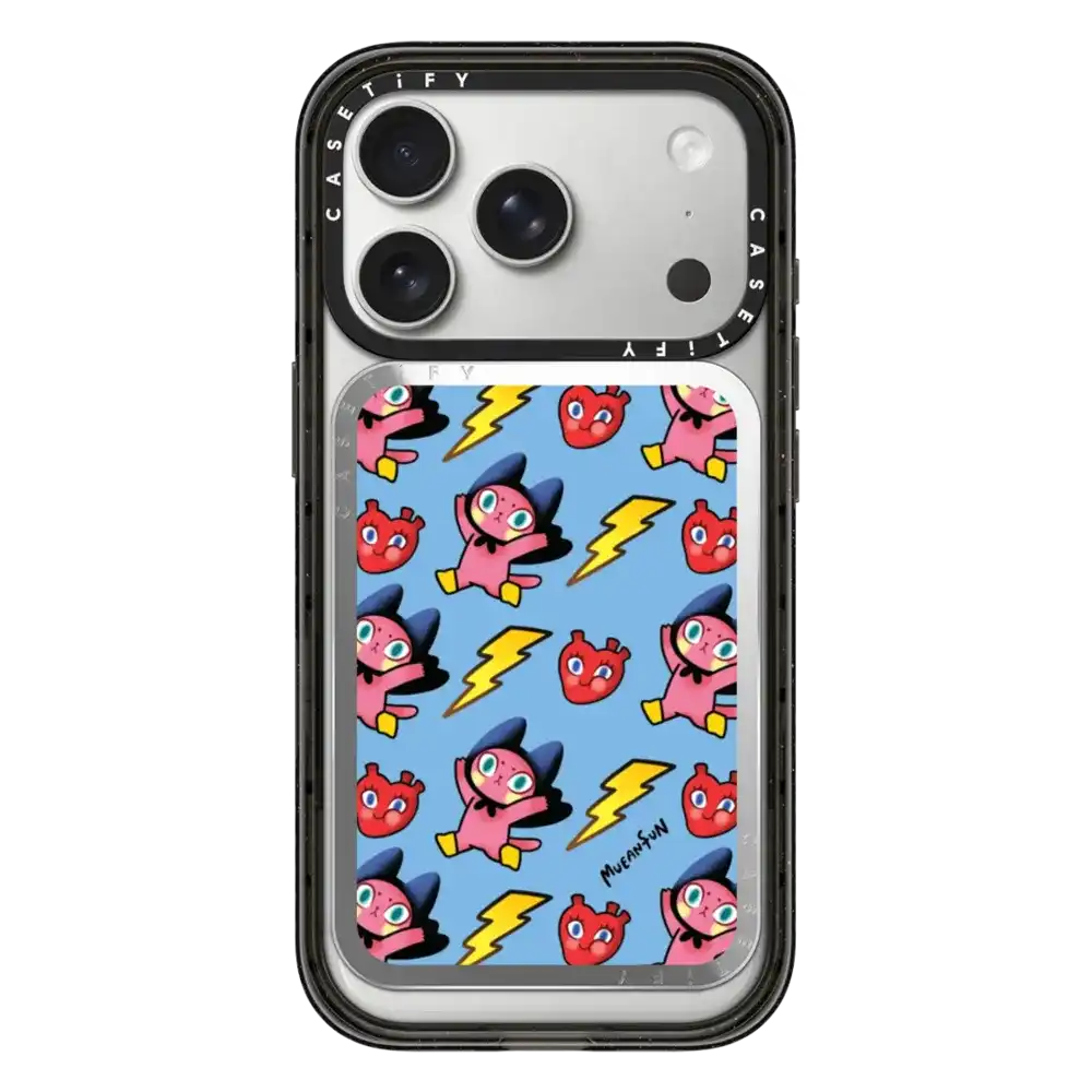 Heart and Thunder Pattern (Blue)