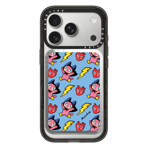 Heart and Thunder Pattern (Blue)