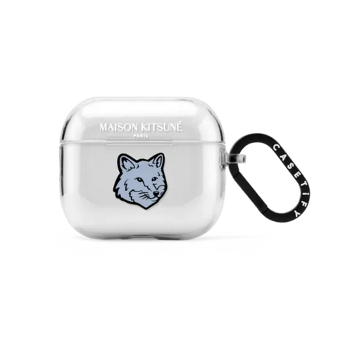 Maison Kitsuné Pure Blue Fox Head Earbuds Case