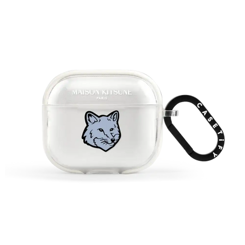 Maison Kitsuné Pure Blue Fox Head Earbuds Case