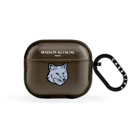 Maison Kitsuné Pure Blue Fox Head Earbuds Case