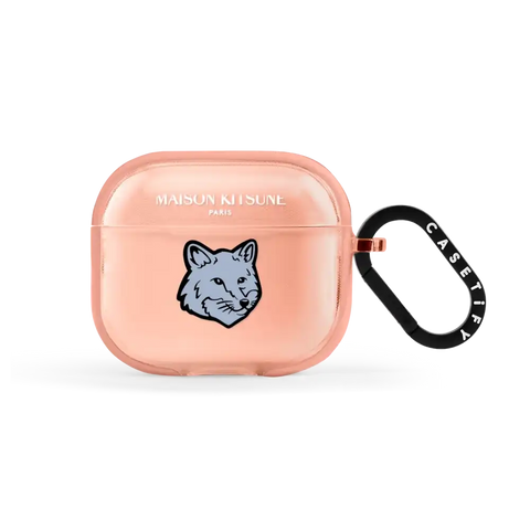 Maison Kitsuné Pure Blue Fox Head Earbuds Case