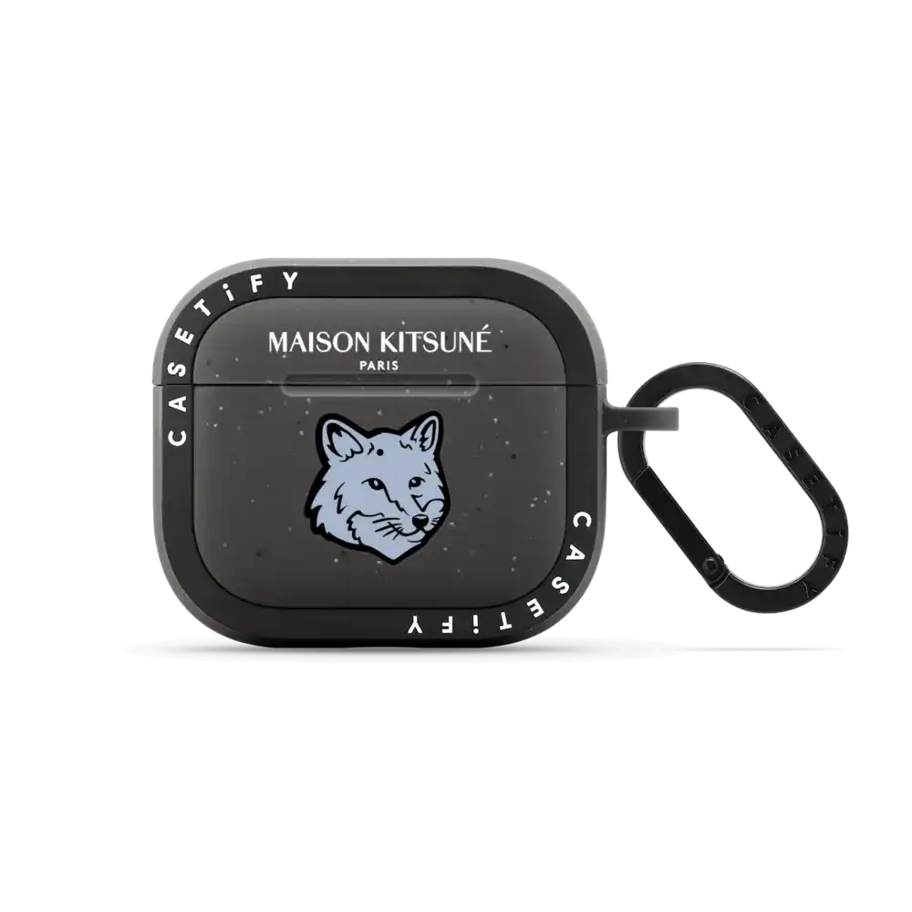 Maison Kitsuné Pure Blue Fox Head Earbuds Case