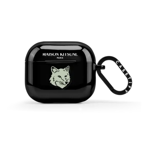 Maison Kitsuné Soft Mint Fox Head Earbuds Case