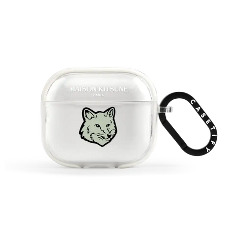 Maison Kitsuné Soft Mint Fox Head Earbuds Case