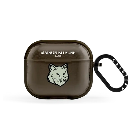 Maison Kitsuné Soft Mint Fox Head Earbuds Case