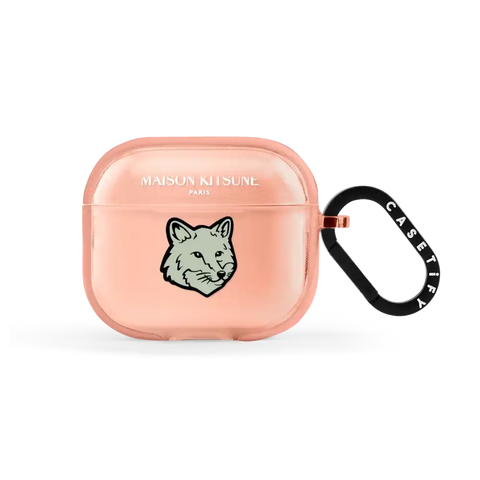 Maison Kitsuné Soft Mint Fox Head Earbuds Case