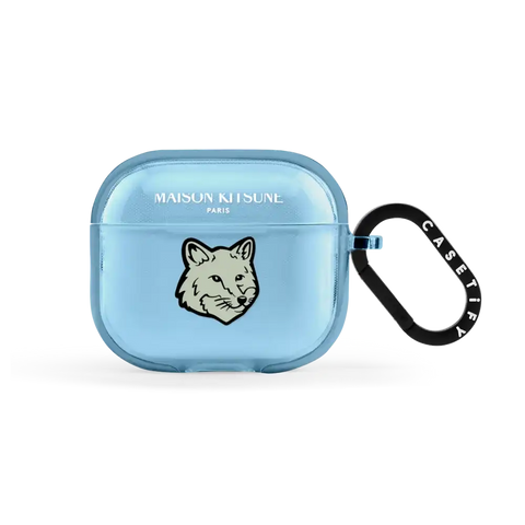 Maison Kitsuné Soft Mint Fox Head Earbuds Case