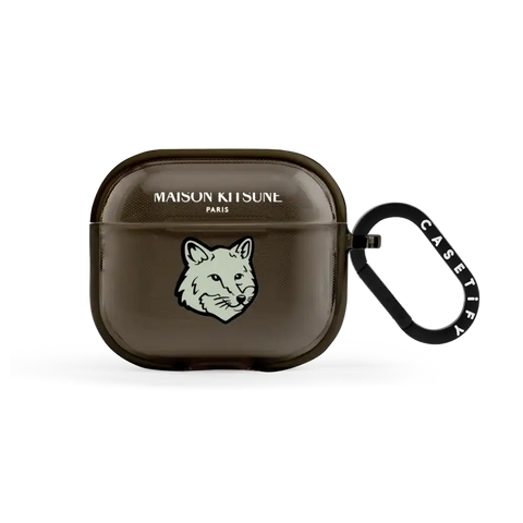 Maison Kitsuné Soft Mint Fox Head Earbuds Case
