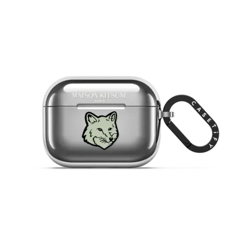 Maison Kitsuné Soft Mint Fox Head Earbuds Case