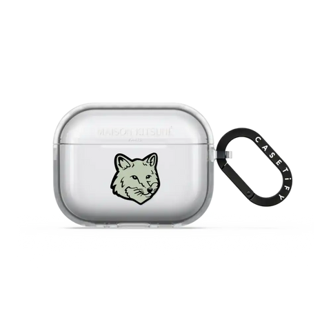 Maison Kitsuné Soft Mint Fox Head Earbuds Case